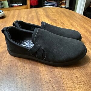 CLARKS Cloudsteppers Women's 8M Black Sillian Paz Slip-On Comfort Shoes